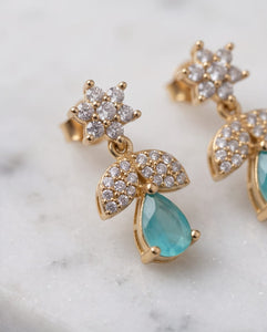 Silver Finish American Diamond Jhumka Earrings with Pearl Drops