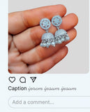 Silver Finish American Diamond Jhumka Earrings with Pearl Drops